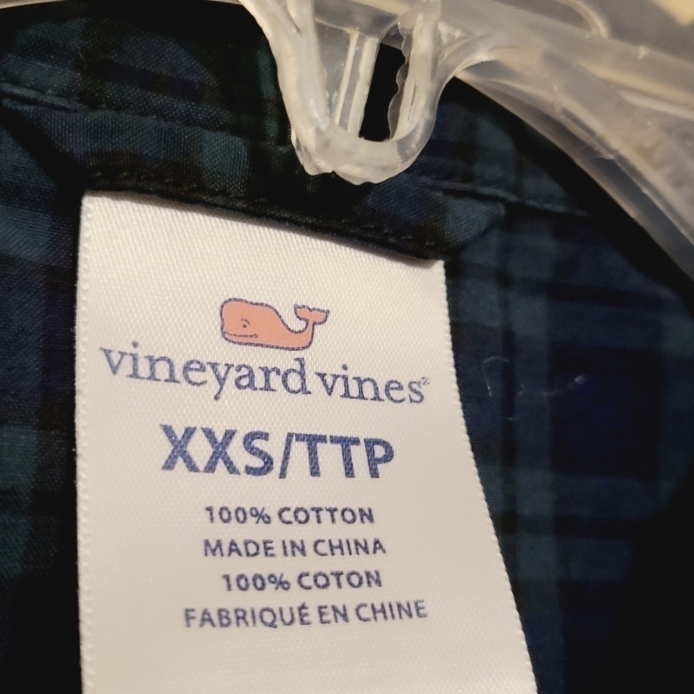 Vineyard Vines | Women's Pajama Shirt From Black Watch Lounge Set (Size XXS) - Picture 3 of 14